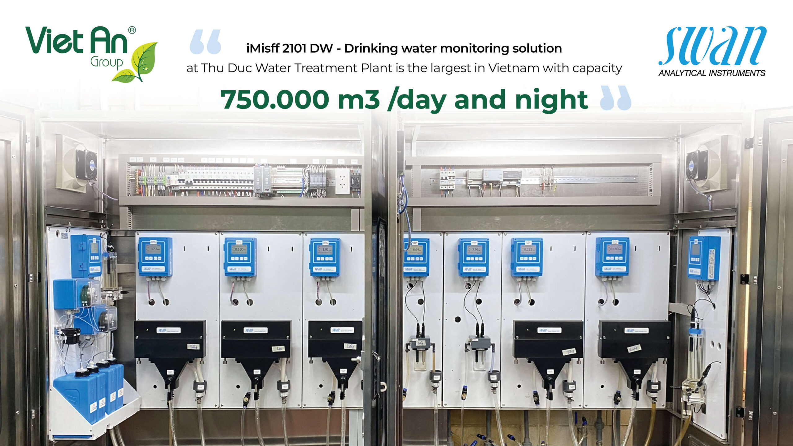 Thu Duc water supply plant applies the iMisff 2101 smart clean water monitoring system