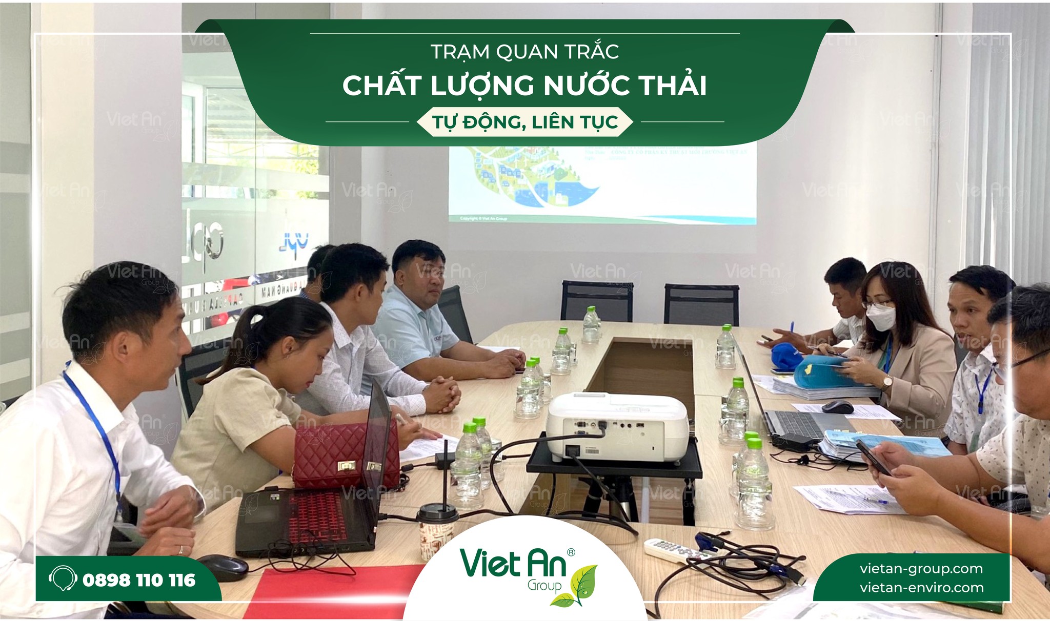 Việt An Miền Trung Vừa Hoàn Thành Nghiệm Thu Lắp Đặt Trạm Quan Trắc Nước Thải Cho Dự án KCN Tam Thăng 2