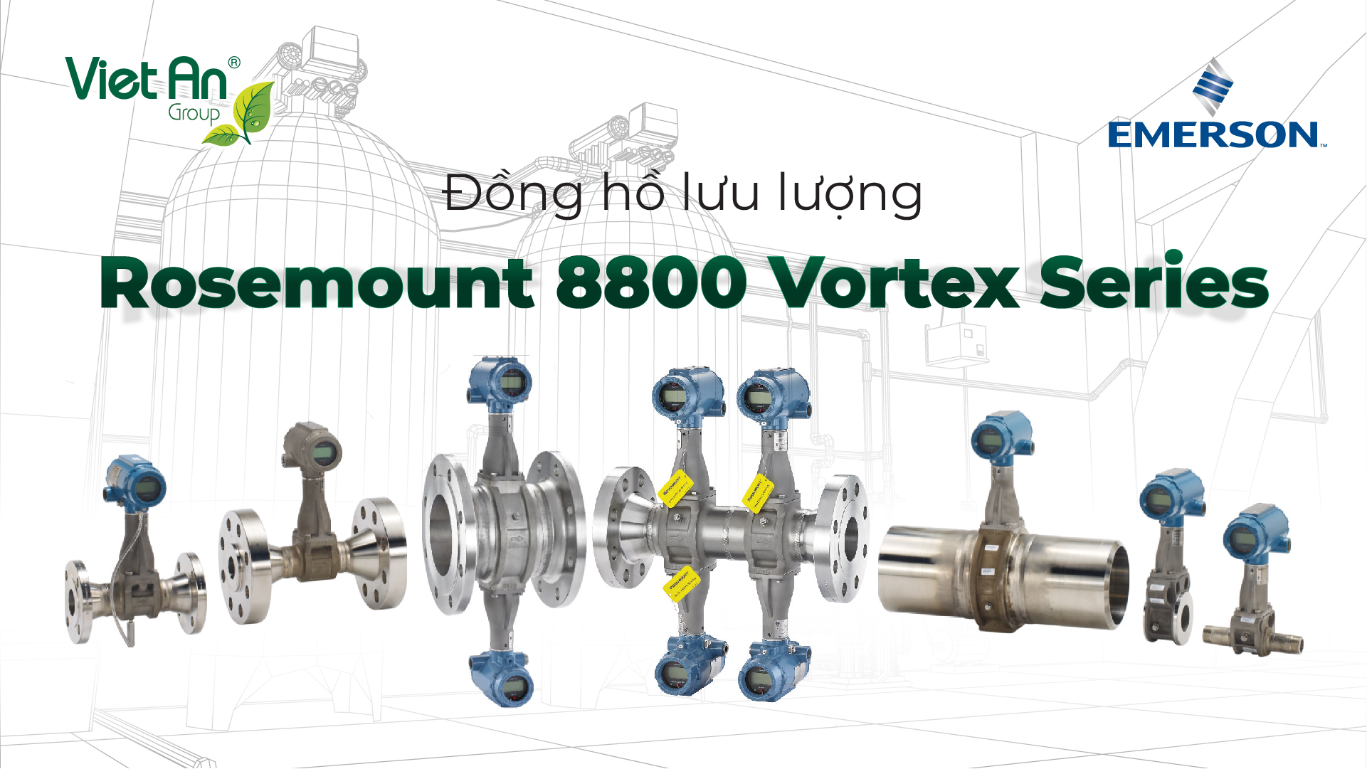 Tối ưu hóa quản lý hơi nước sử dụng với Đồng hồ lưu lượng Rosemount 8800 MultiVariable™