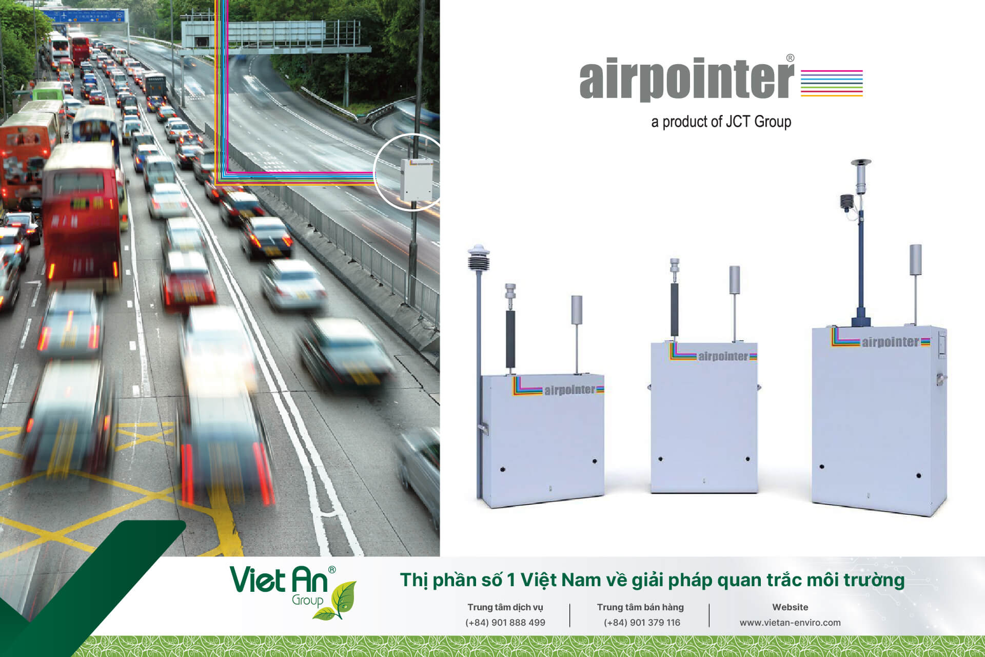 Airpointer là lựa chọn hoàn hảo cho quan trắc chất lượng không khí.