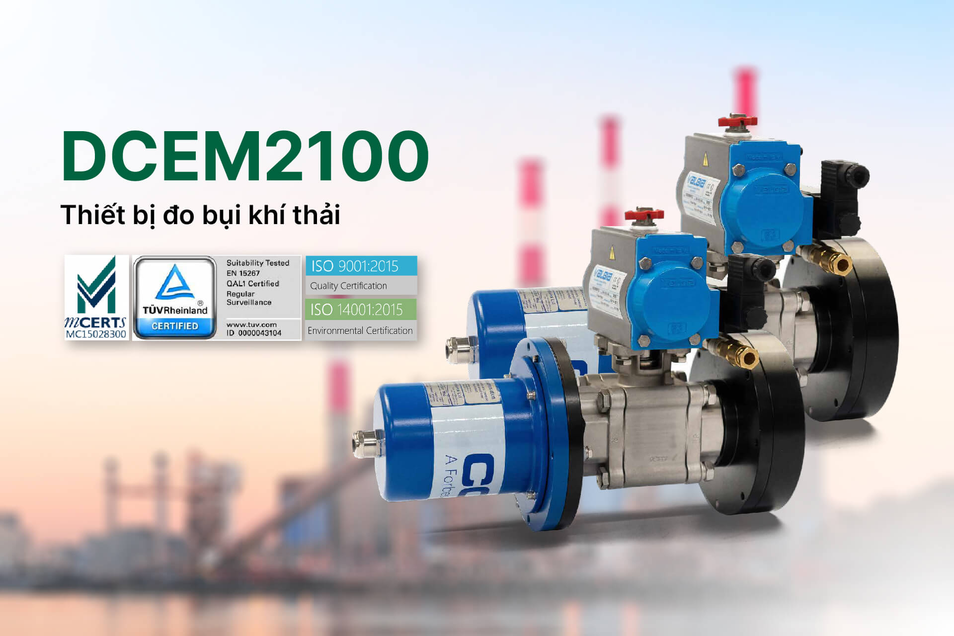 Thiết bị đo bụi khí thải liên tục DCEM2100 từ CODEL