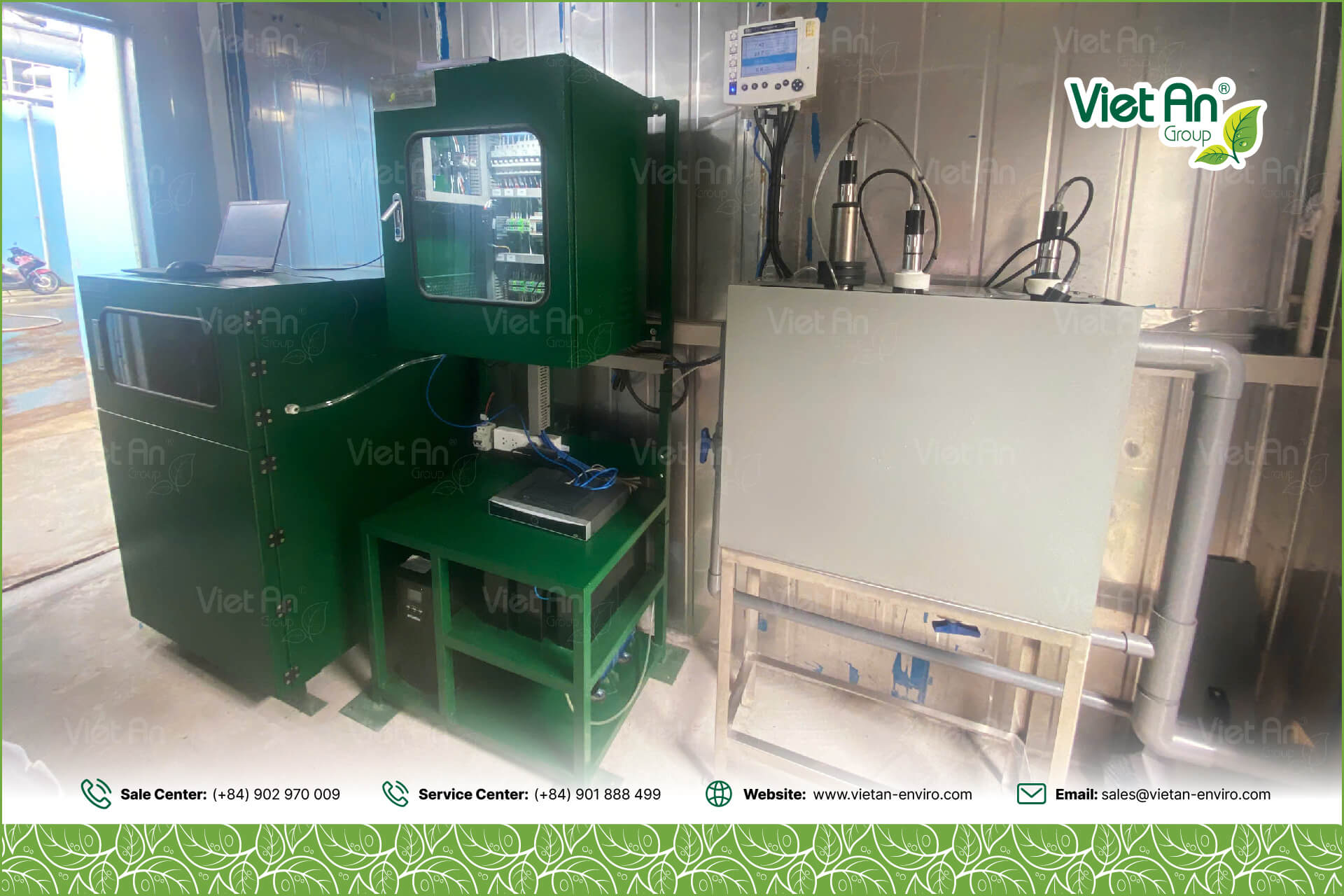 Trạm quan trắc nước thải đầu ra tại Công ty sản xuất thực phẩm