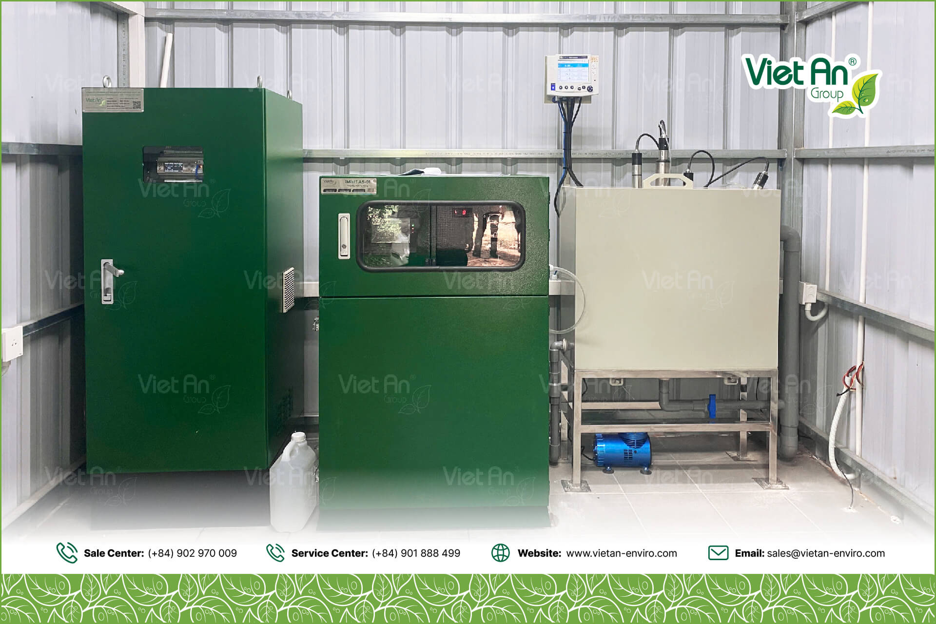 Trạm quan trắc nước thải đầu ra tại khu du lịch quốc gia
